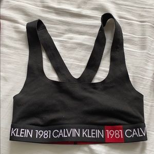 Unworn Calvin Klein sports bras
